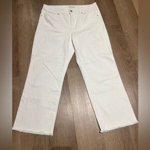 Sincerely Jules White Cropped Straight Jeans